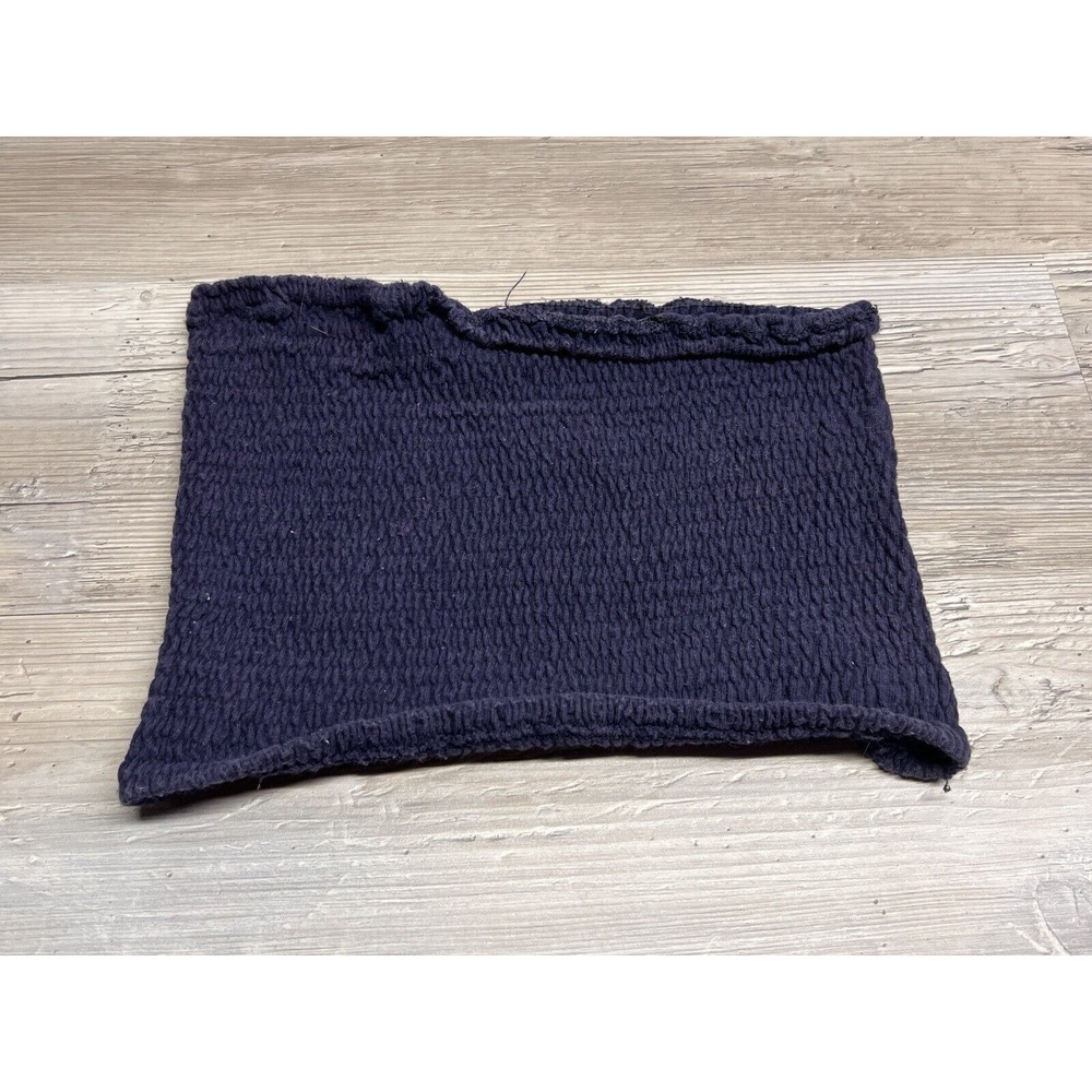 Faded Blue Unbranded Smocked Shirred Strapless Tube Top‎ XS